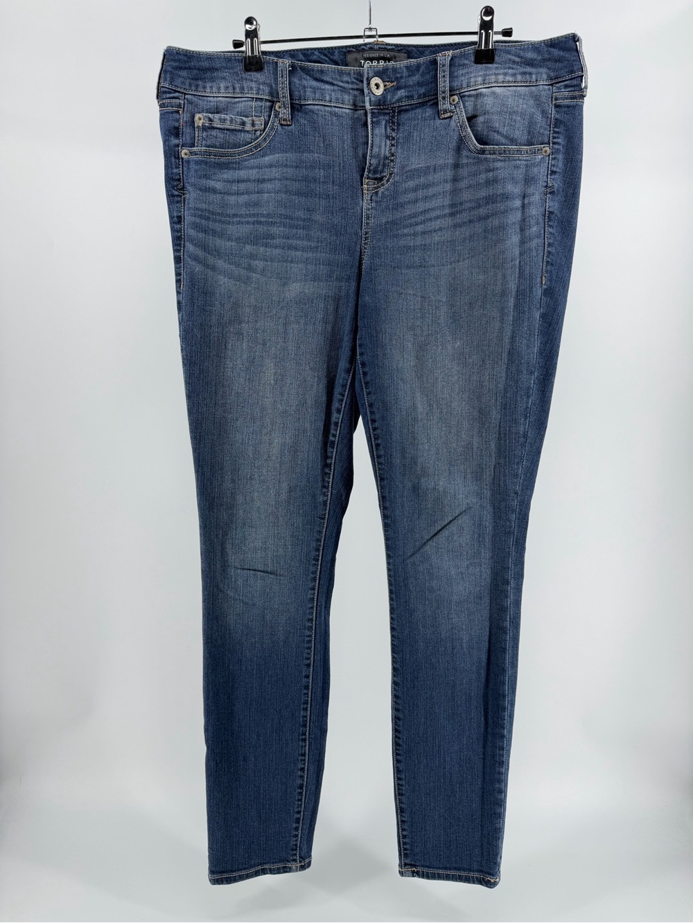 Torrid Medium Wash Stretch Denim Skinny Jeans, Women's 12